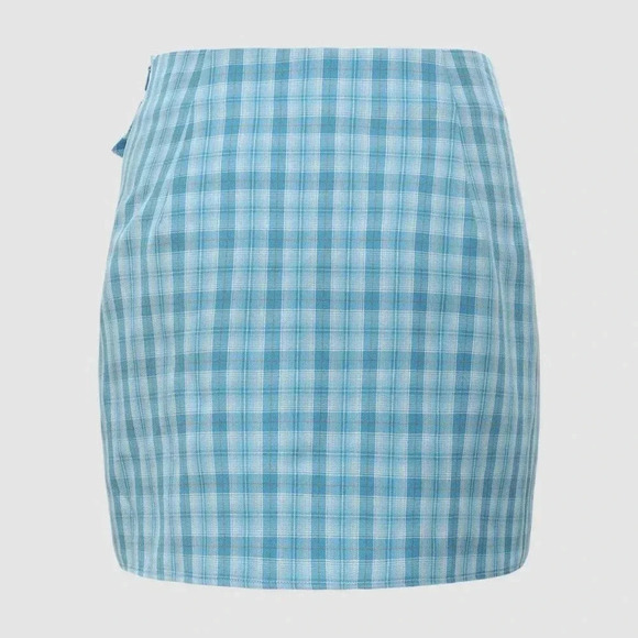 NWT Cider Checketed Blue Belted Skort Sz XL - Picture 2 of 9